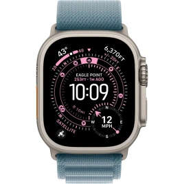 Смарт-часы Apple Watch Ultra 3 (2025) 49mm Natural Titanium Case with Light Blue Alpine Loop S