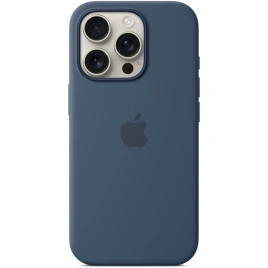 Чехол Apple Silicone Case with MagSafe для iPhone 16 Pro Max Denim