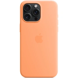 Силиконовый чехол Apple MagSafe для iPhone 15 Pro Max Orange Sorbet