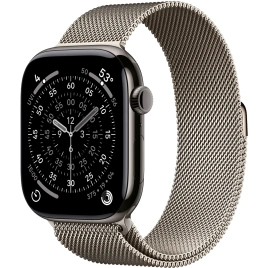 Смарт-часы Apple Watch Series 11 42mm Slate Titanium Case with Natural Milanese Loop
