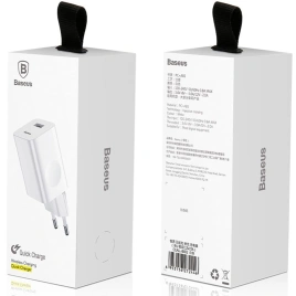 Сетевое зарядное устройство Baseus 24W USB-A CCALL-BX02 White