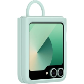 Чехол Samsung Silicone Case with Ring для Galaxy Z Flip6 Mint Green