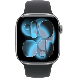 Смарт-часы Apple Watch Series 11 46mm Space Grey Aluminium Case with Black Sport Band S/M
