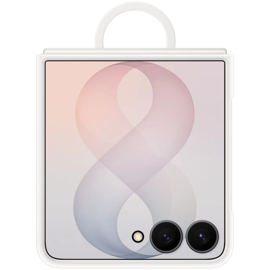 Чехол Samsung Silicone Ring Magnet для Galaxy Z Flip8 White фото 1