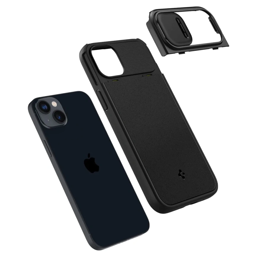 Чехол Spigen Optik Armor (MagFit) для iPhone 14 (ACS05070) Black фото 4