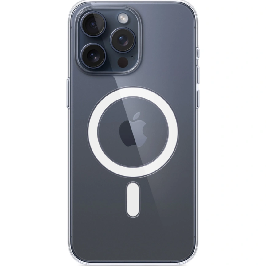 Силиконовый чехол Apple MagSafe для iPhone 15 Pro Clear фото 4