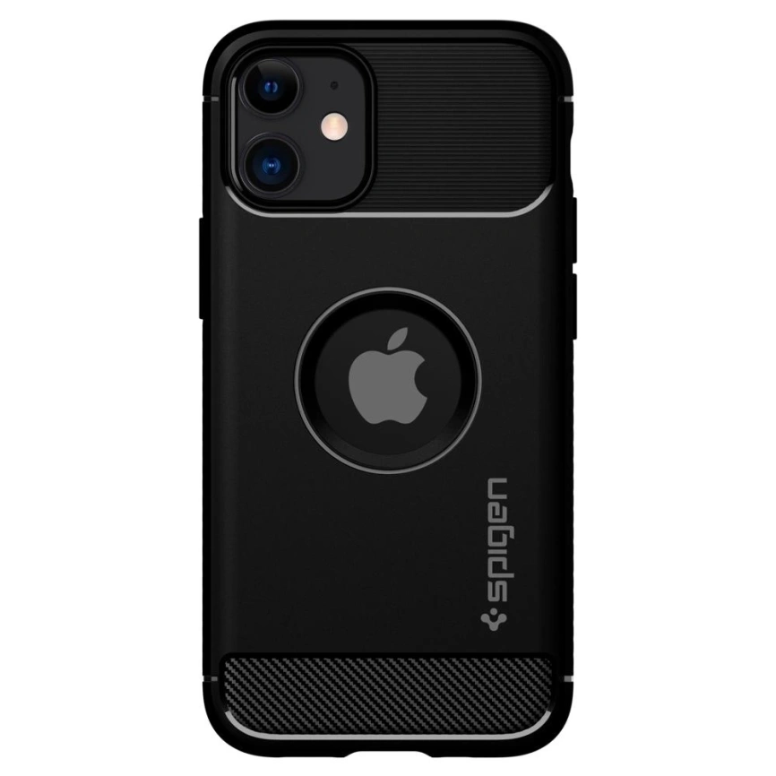 Чехол Spigen Rugged Armor для iPhone 12 Mini ( ACS01743) Black фото 8