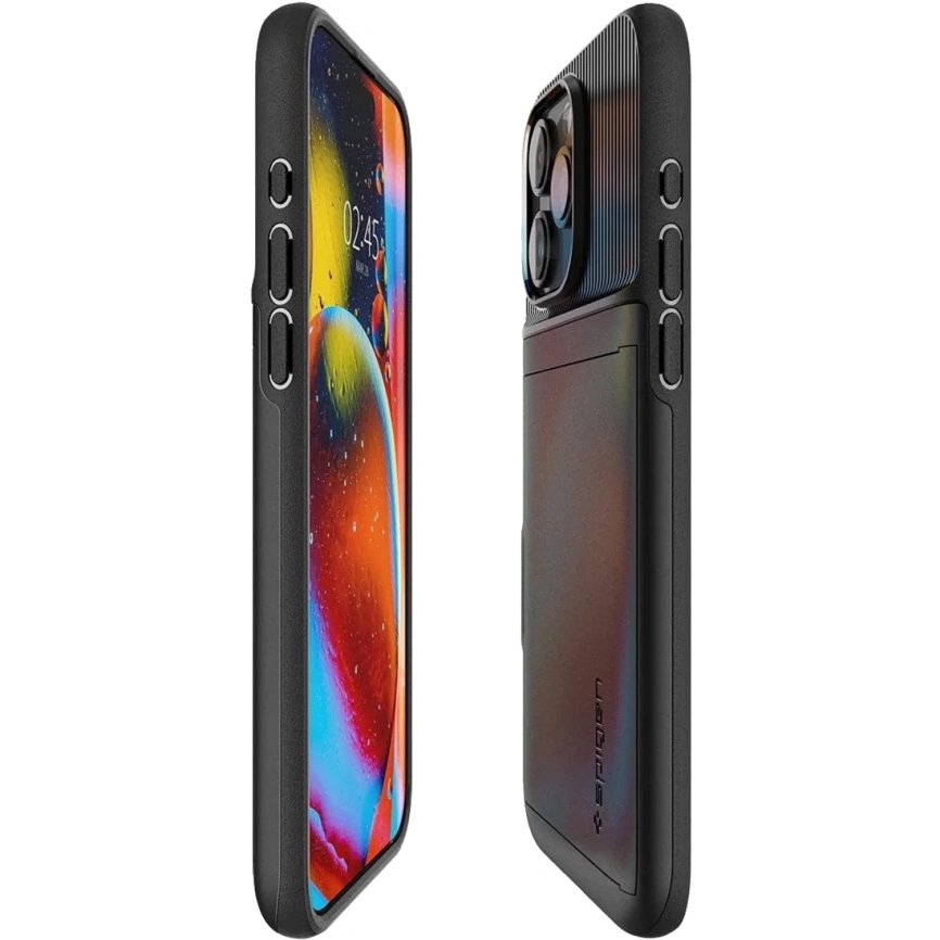 Чехол Spigen Slim Armor CS для iPhone 15 Pro Max (ACS06589) Black фото 4