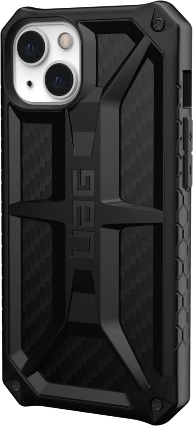 Чехол UAG Monarch для iPhone 13 (113171114242) Carbon Fiber фото 4