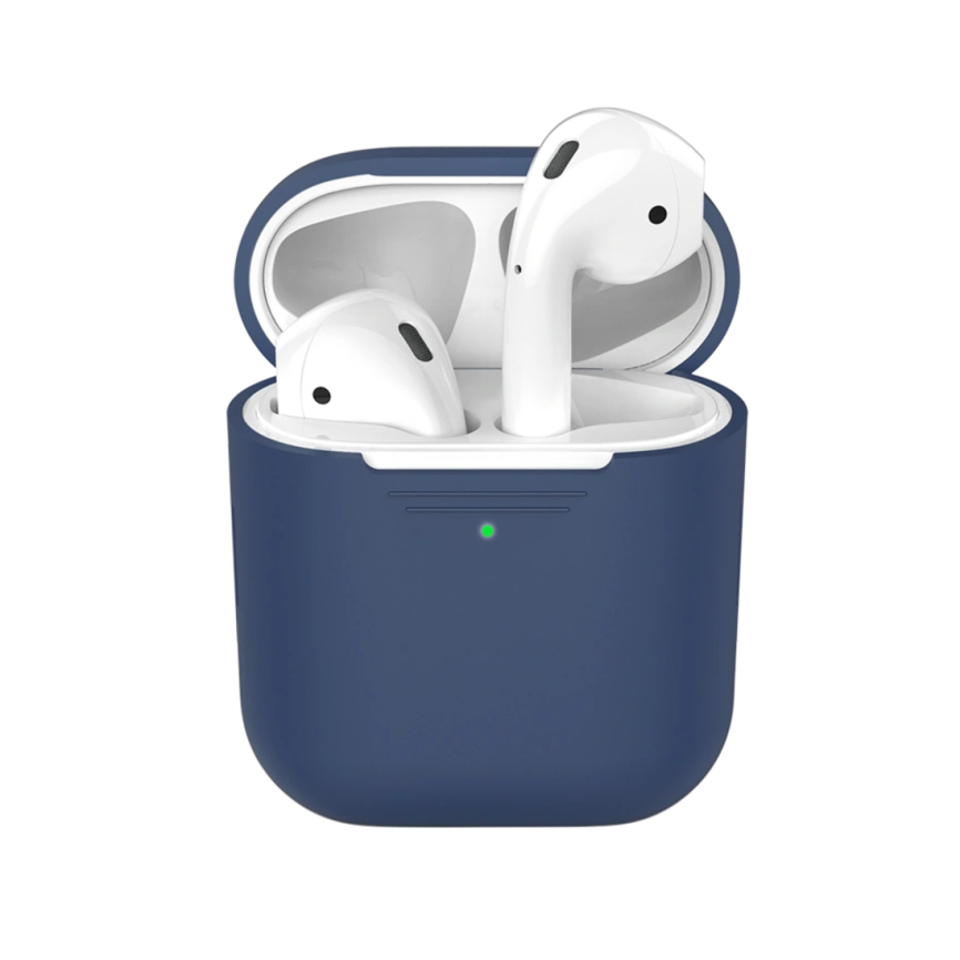 Силиконовый чехол Deppa для AirPods 2 (47004) Blue фото 1