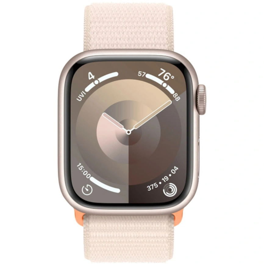 Смарт-часы Apple Watch Series 9 45mm Starlight Aluminum Case with Starlight Sport Loop (MR983) фото 2