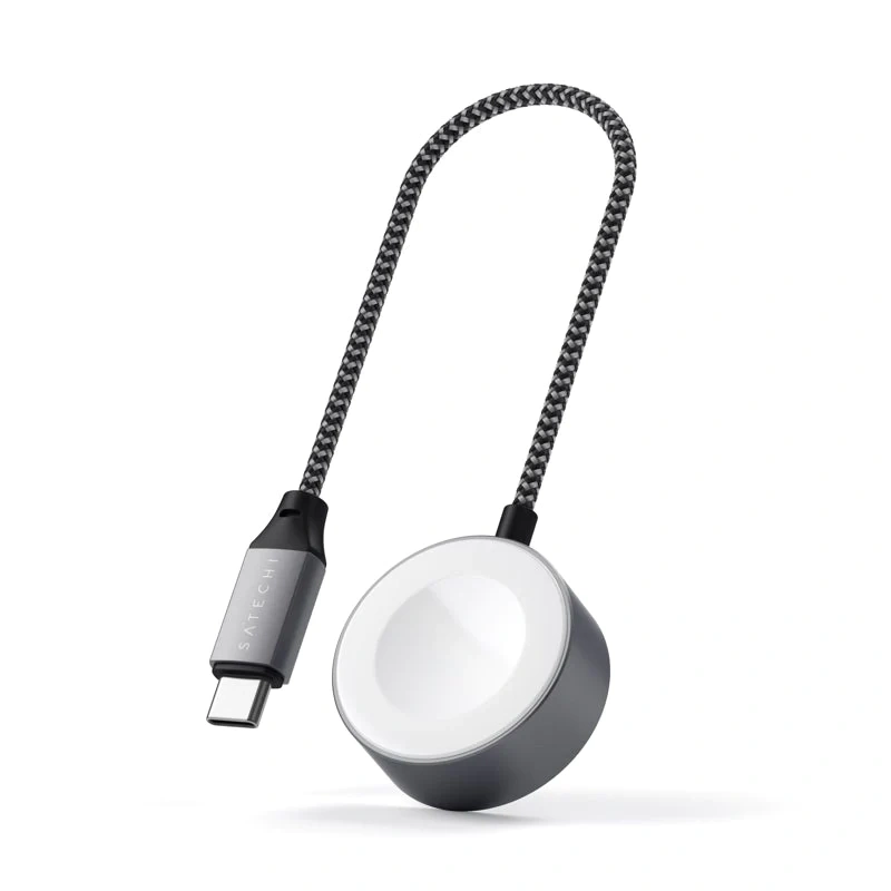 Беспроводное зарядное устройство Satechi USB-C Apple Watch ST-TCAW7CM Gray фото 1