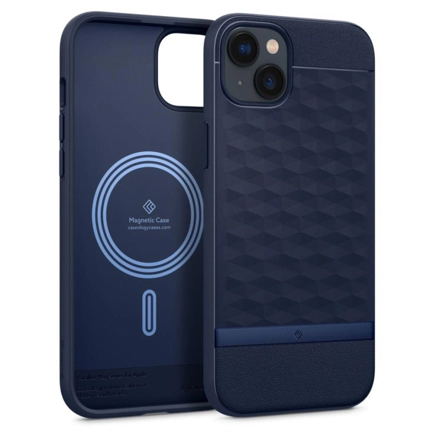 Чехол Spigen Caseology Parallax Mag для iPhone 14 Plus (ACS04928) Midnight Blue фото 1