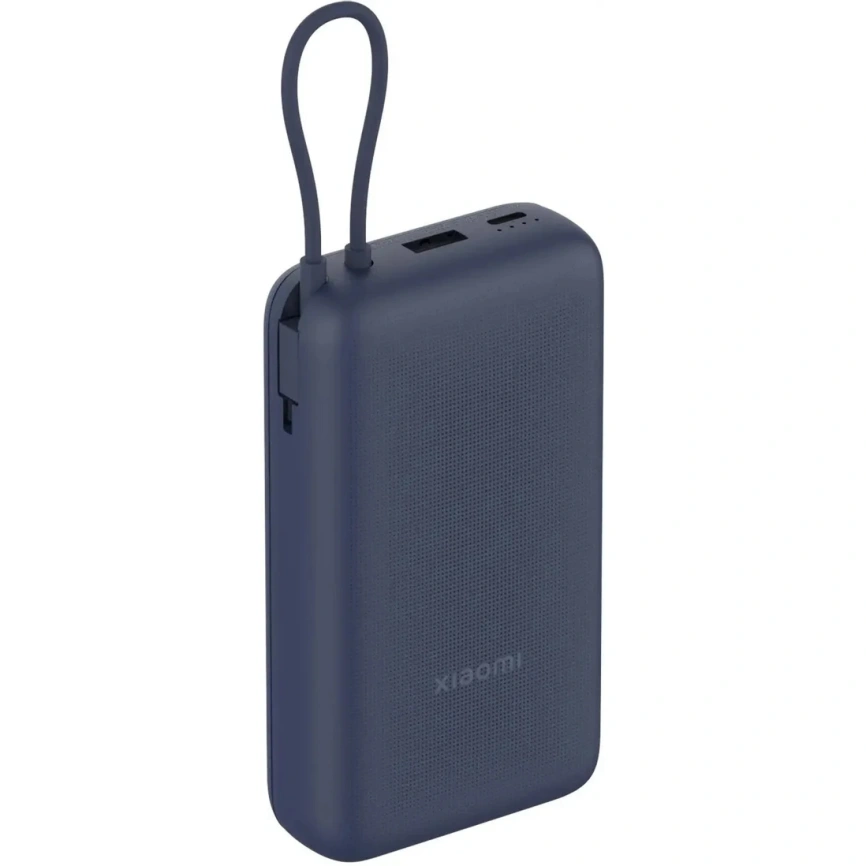 Внешний аккумулятор Xiaomi Power Bank 20000mAh (Integrated Cable) Blue фото 1