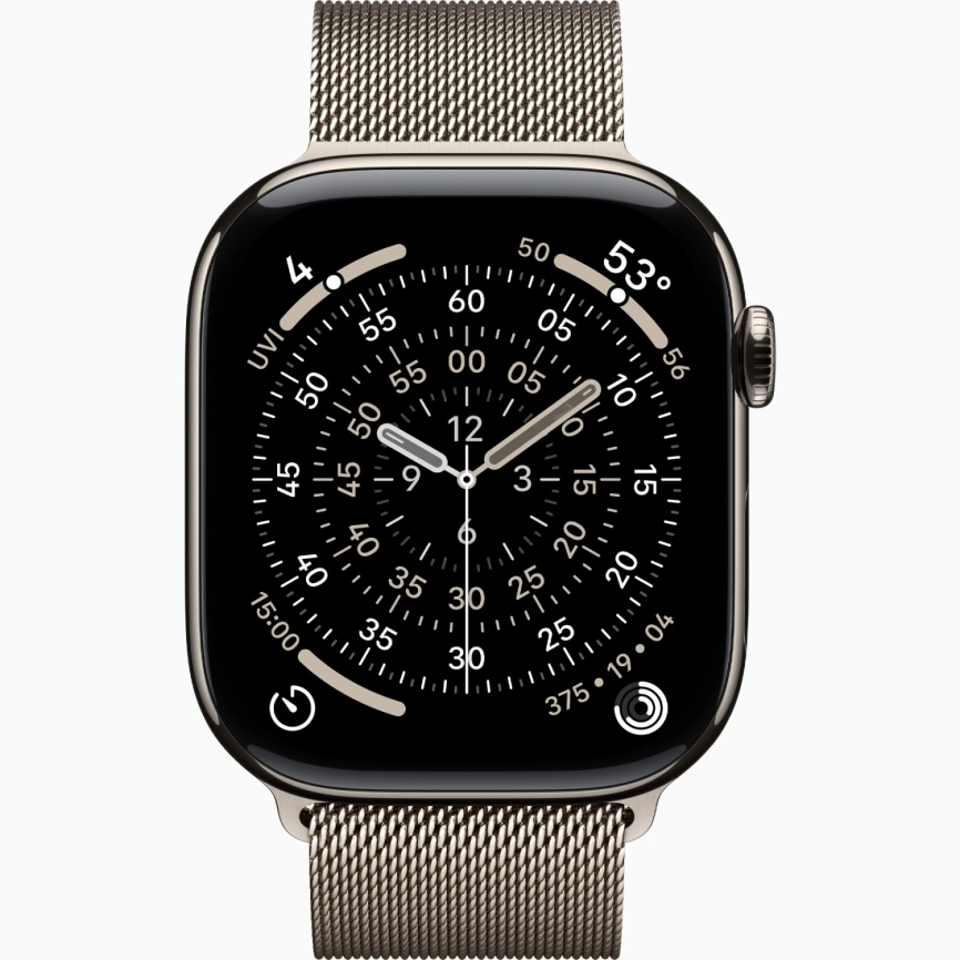 Смарт-часы Apple Watch Series 11 42mm Natural Titanium Case with Natural Milanese Loop фото 2