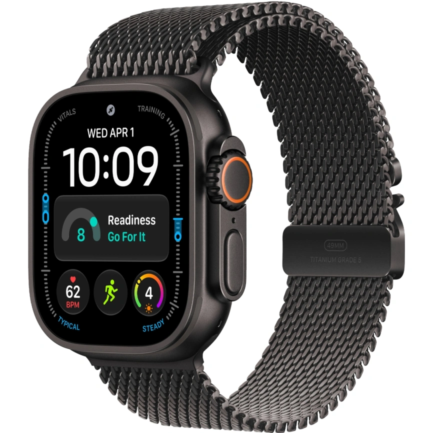 Смарт-часы Apple Watch Ultra 4 (2026) 49mm Black Titanium Case with Black Titanium Milanese Loop L фото 1