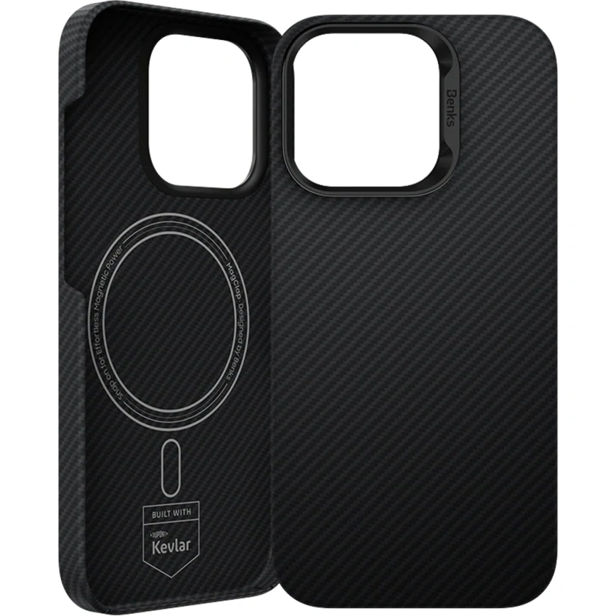 Чехол Benks ArmorAir Case built with Kevlar 600D для iPhone 16 Plus Black фото 1