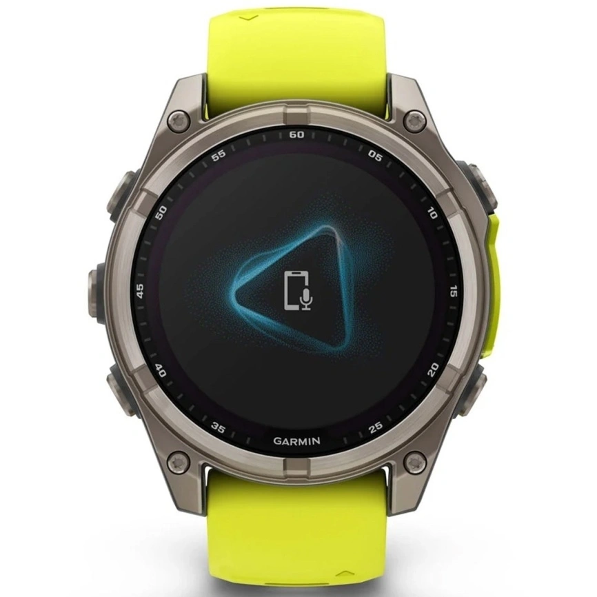 Смарт-часы Garmin Fenix 8 51mm Solar Sapphire (010-02907-21) Carbon Gray DLC Titanium with Yellow/Graphite Silicone Band фото 5