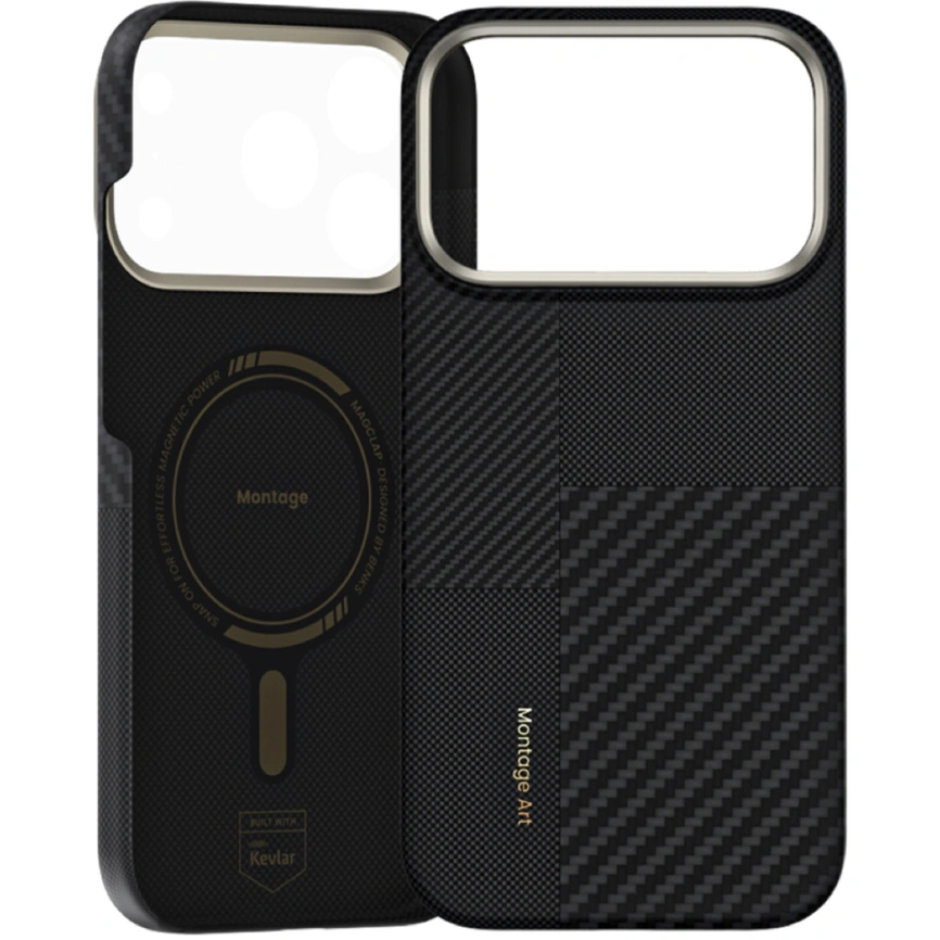 Чехол Benks Montage ArmorAir Case built with Kevlar для iPhone 17 Pro Max Black фото 2
