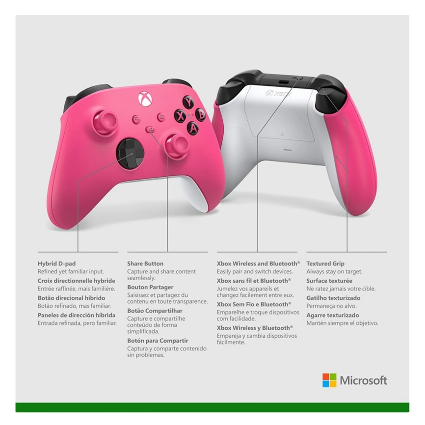 Джойстик беспроводной Microsoft Xbox Series Deep Pink фото 4