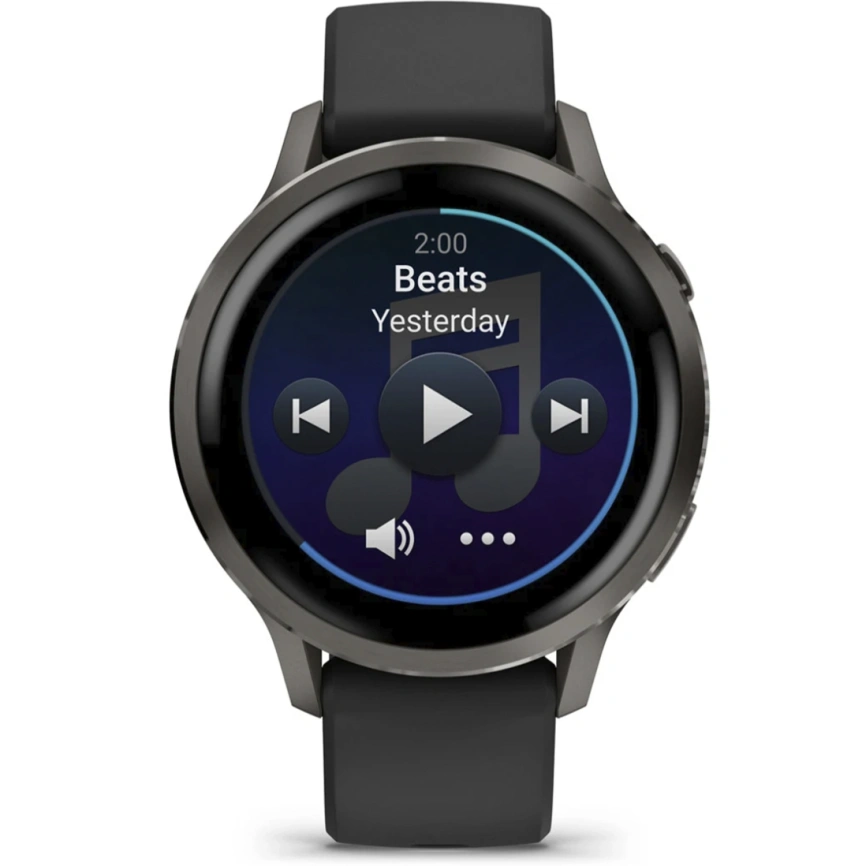 Смарт-часы Garmin Venu 4 41mm Slate Bezel With Black Silicone Band (010-03013-02) фото 7