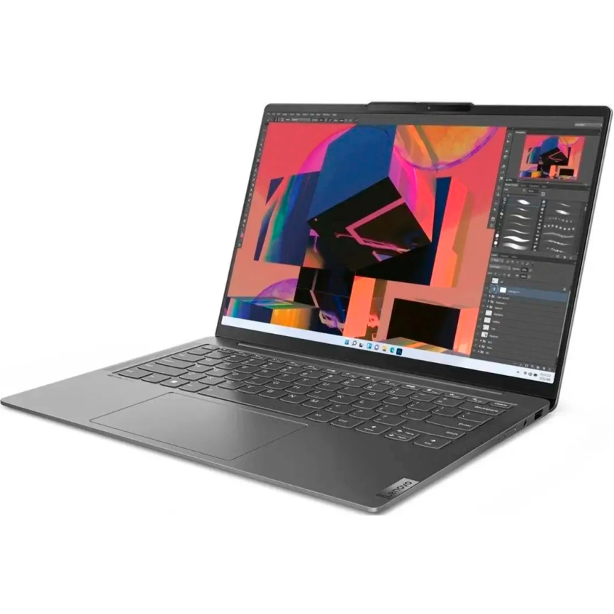 Ноутбук Lenovo Yoga Slim 6 14APU8 14 2.2K IPS/ R5-7540U/16Gb/512Gb SSD (82X3002TRK) Storm Grey фото 3