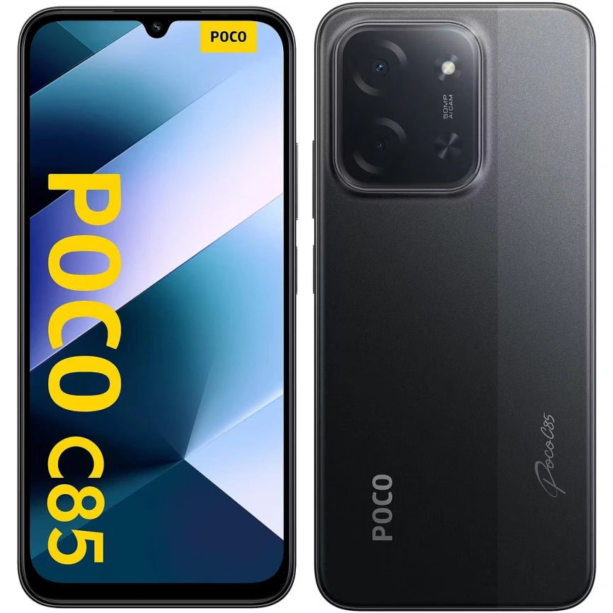 Смартфон Xiaomi Poco C85 6/128Gb Black Global Version фото 5